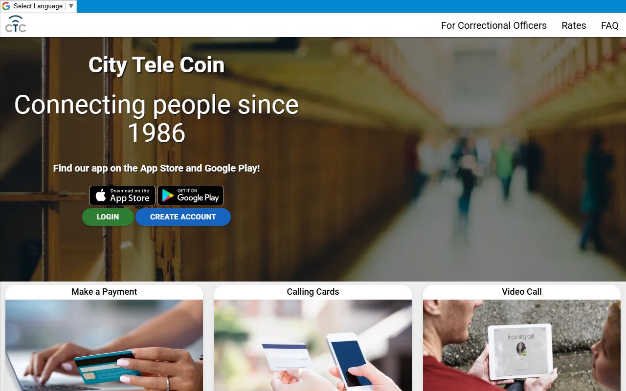 Cedar County inmate records City Tele Coin communication service